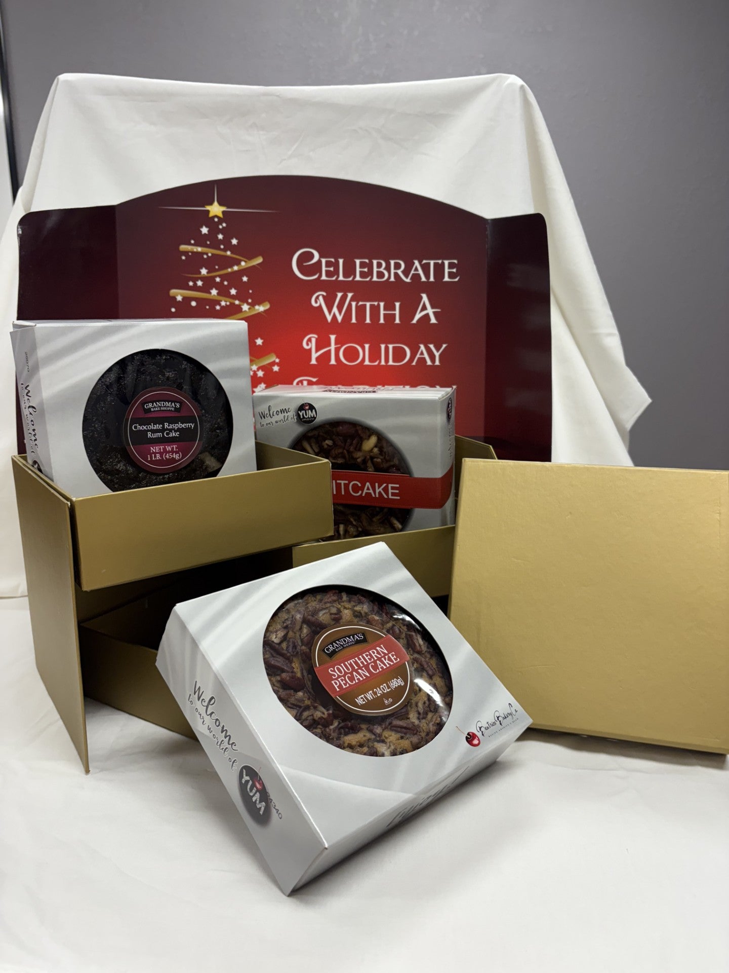 Gold Holiday Box Trio