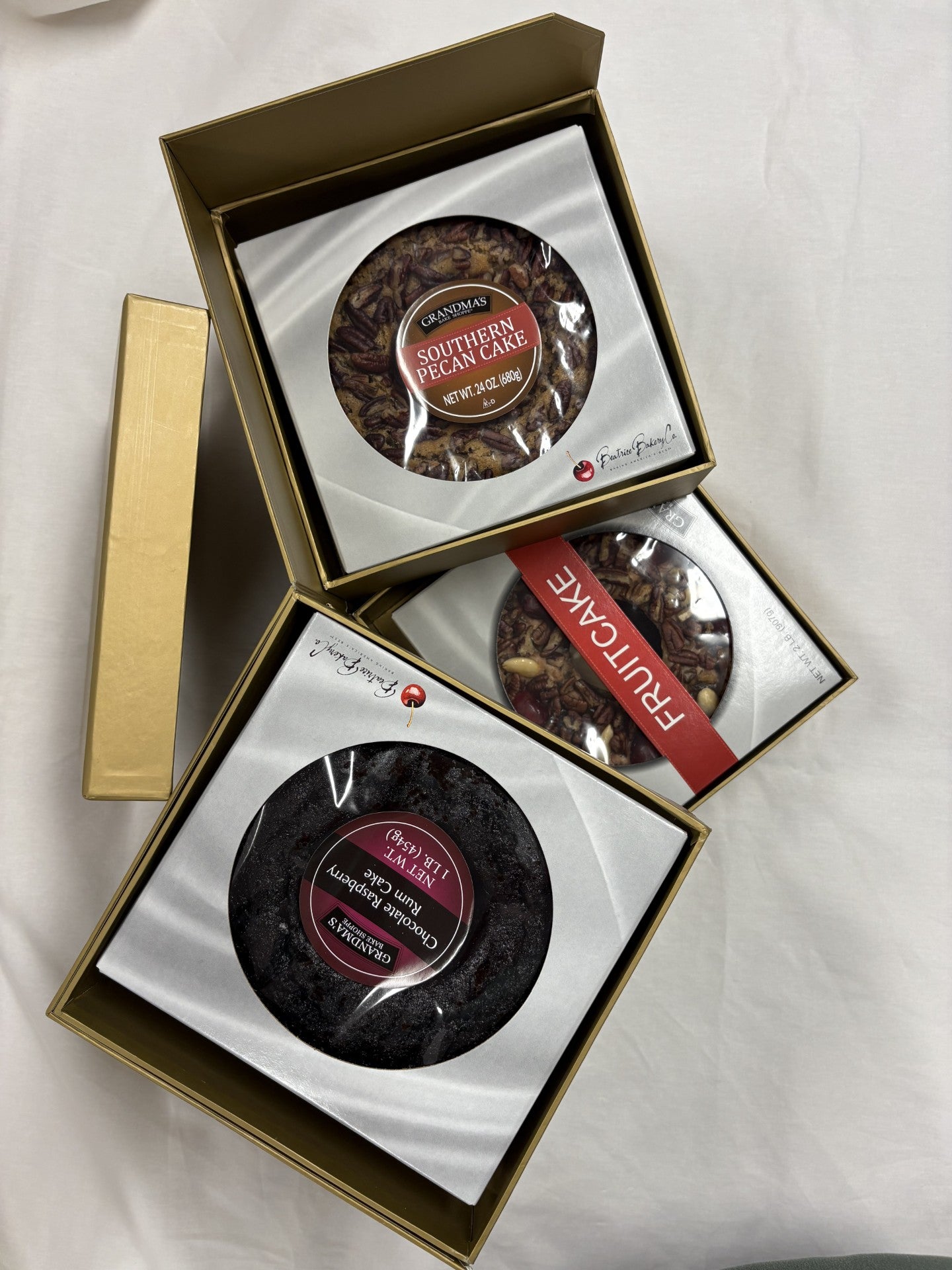 Gold Holiday Box Trio